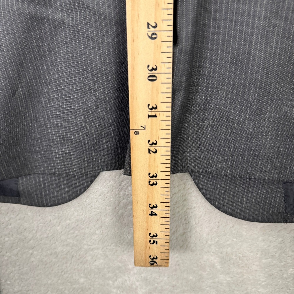 Jos A Bank Signature Collection Mens 48XL Gray Pinstripe Wool Silk Suit 38x36 - Picture 11 of 16